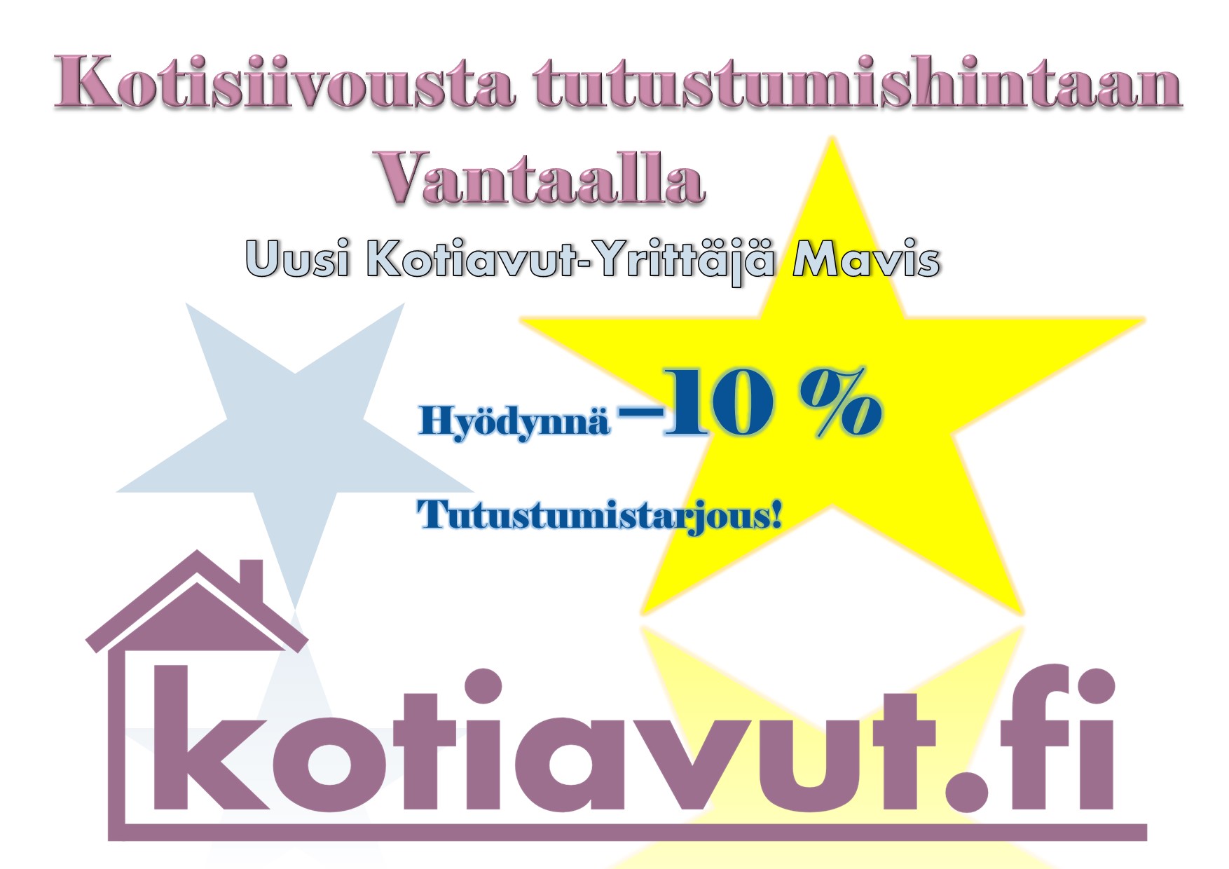 Siivous Vantaa - Hyödynnä tutustumistarjous