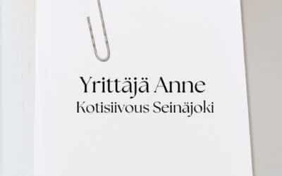 Annella on yli 20 vuoden siivouskokemus