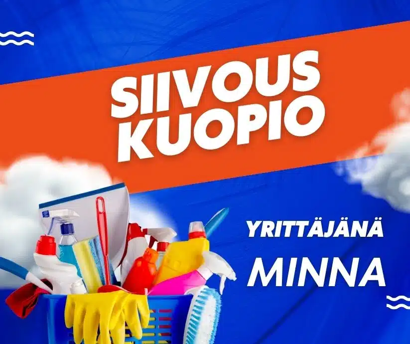 Siivous Kuopio yrittäjänä Minna. Tilaa kotisiivous Kuopio netistä.