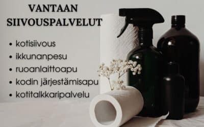 Siivous Vantaa – monipuolista apua kotiin